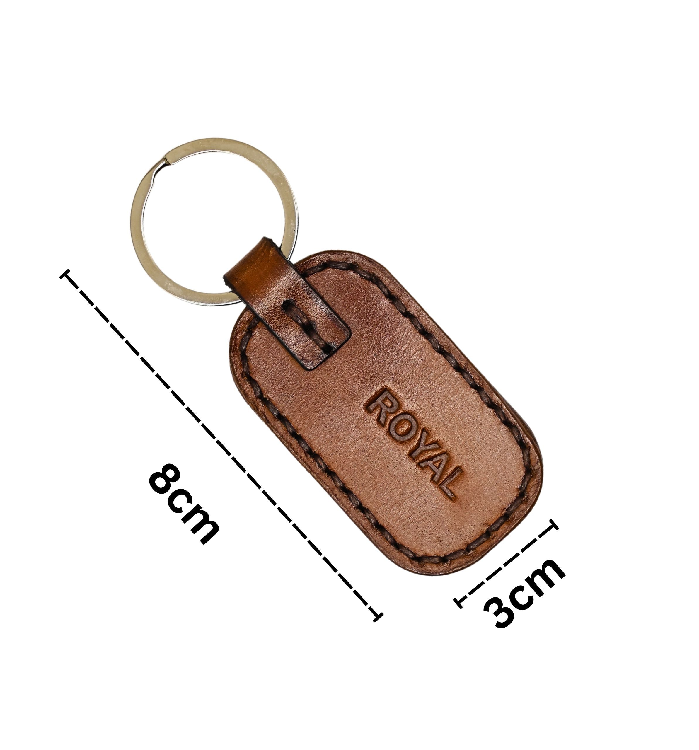 Leather tan Key Chain