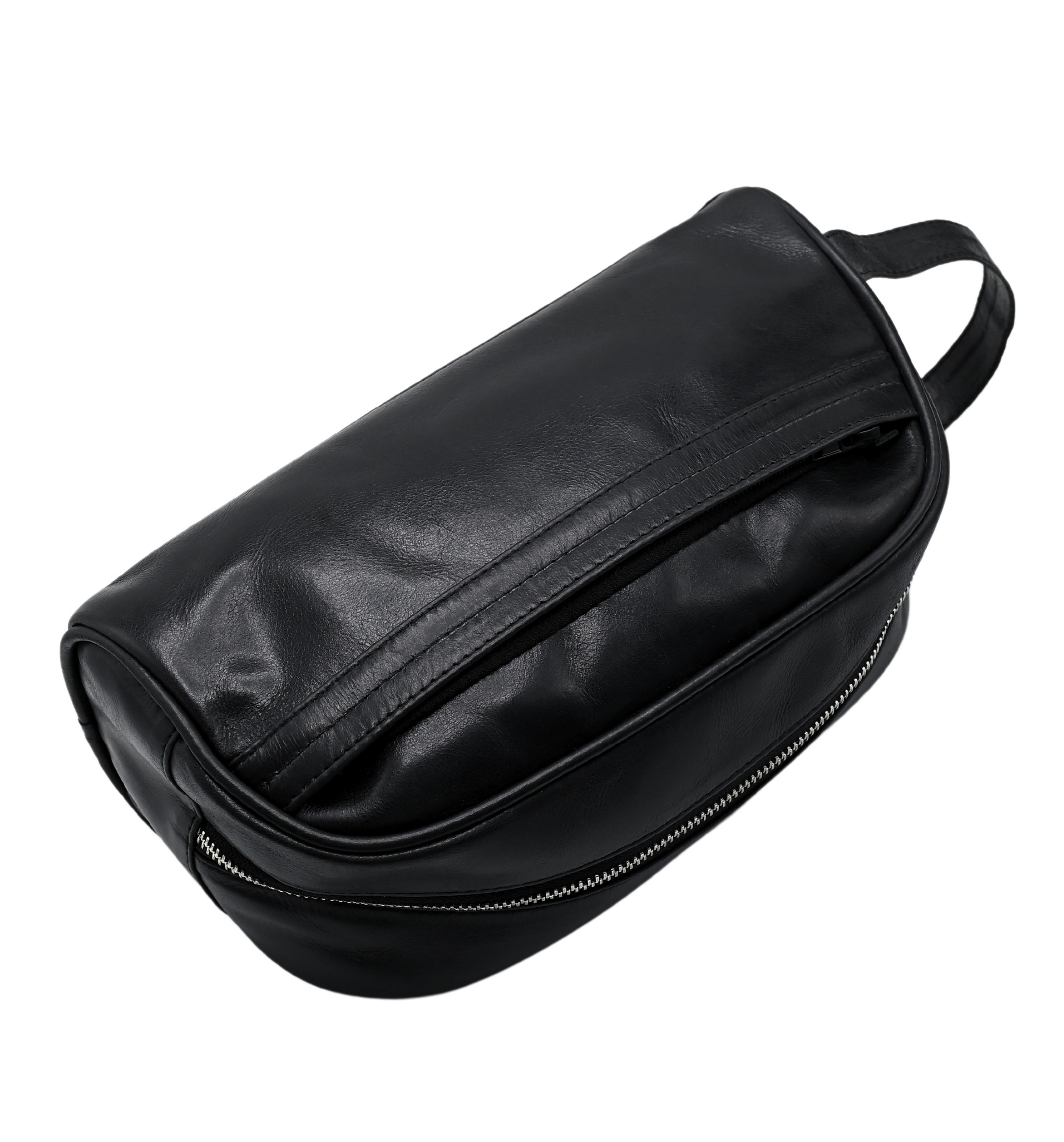 Leather Toilety Bags Crunch( black Design)