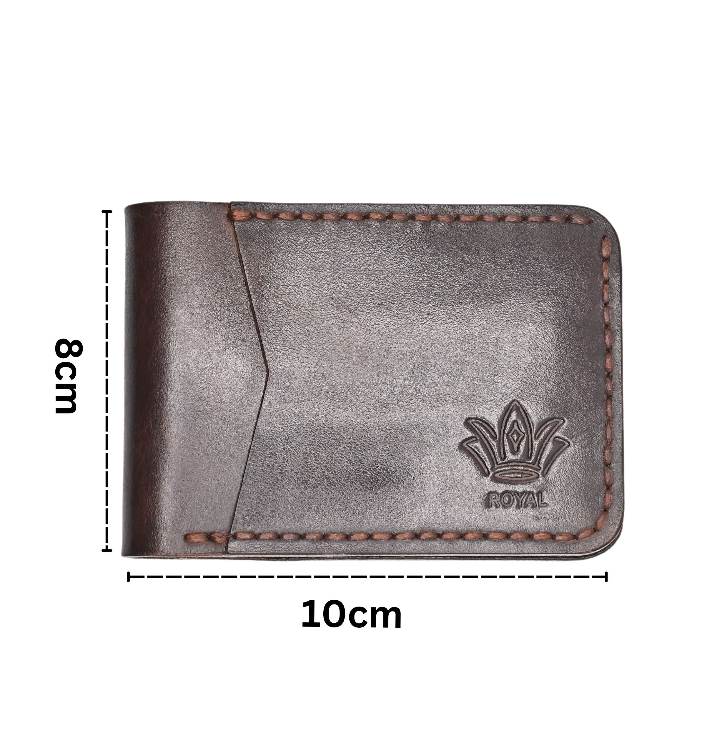 Leather brown Wallet Front Pocket