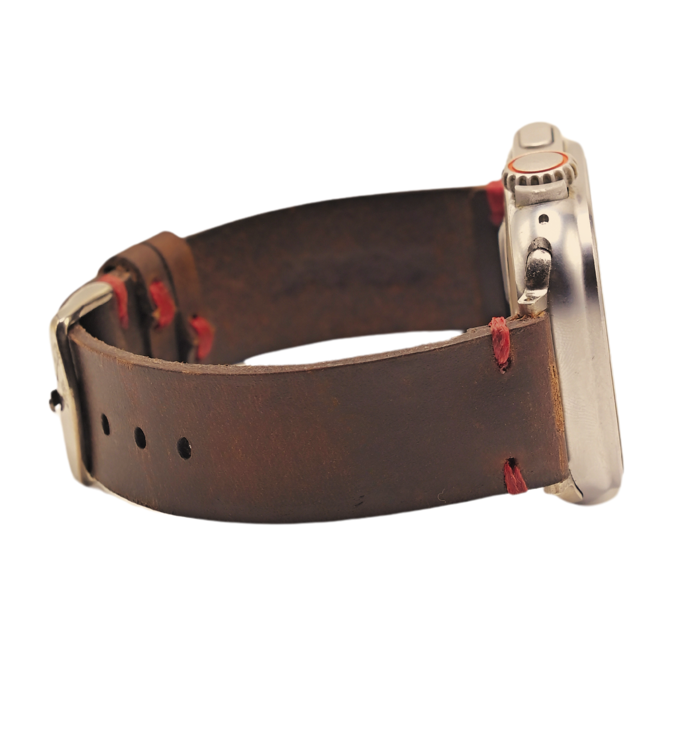 Leather Watch Straps Red Thread