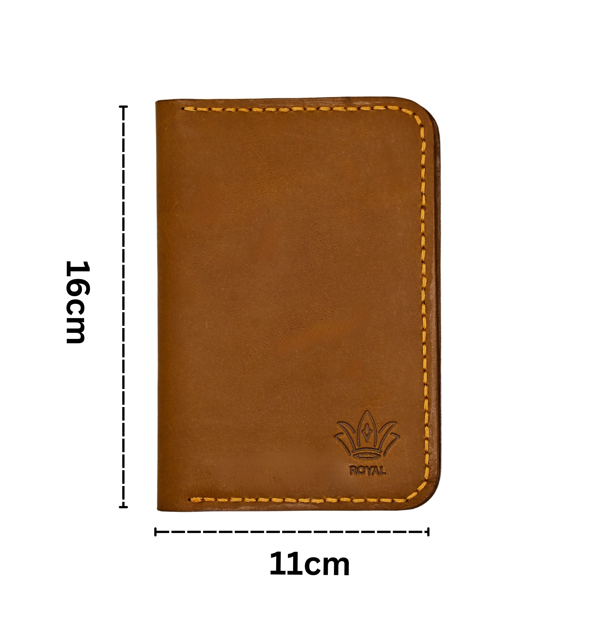 Leather passport Camel color