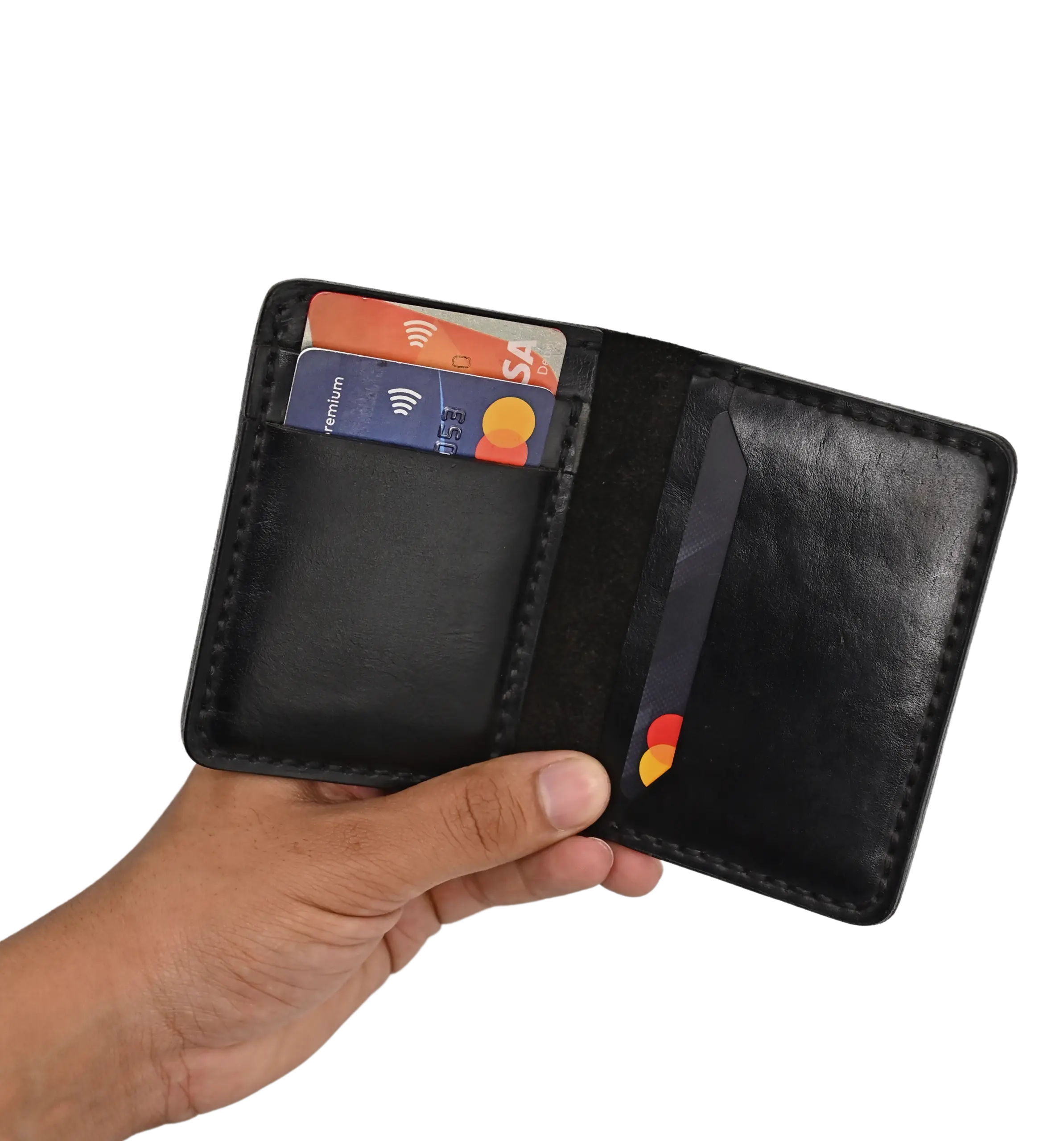 Leather black Card holder