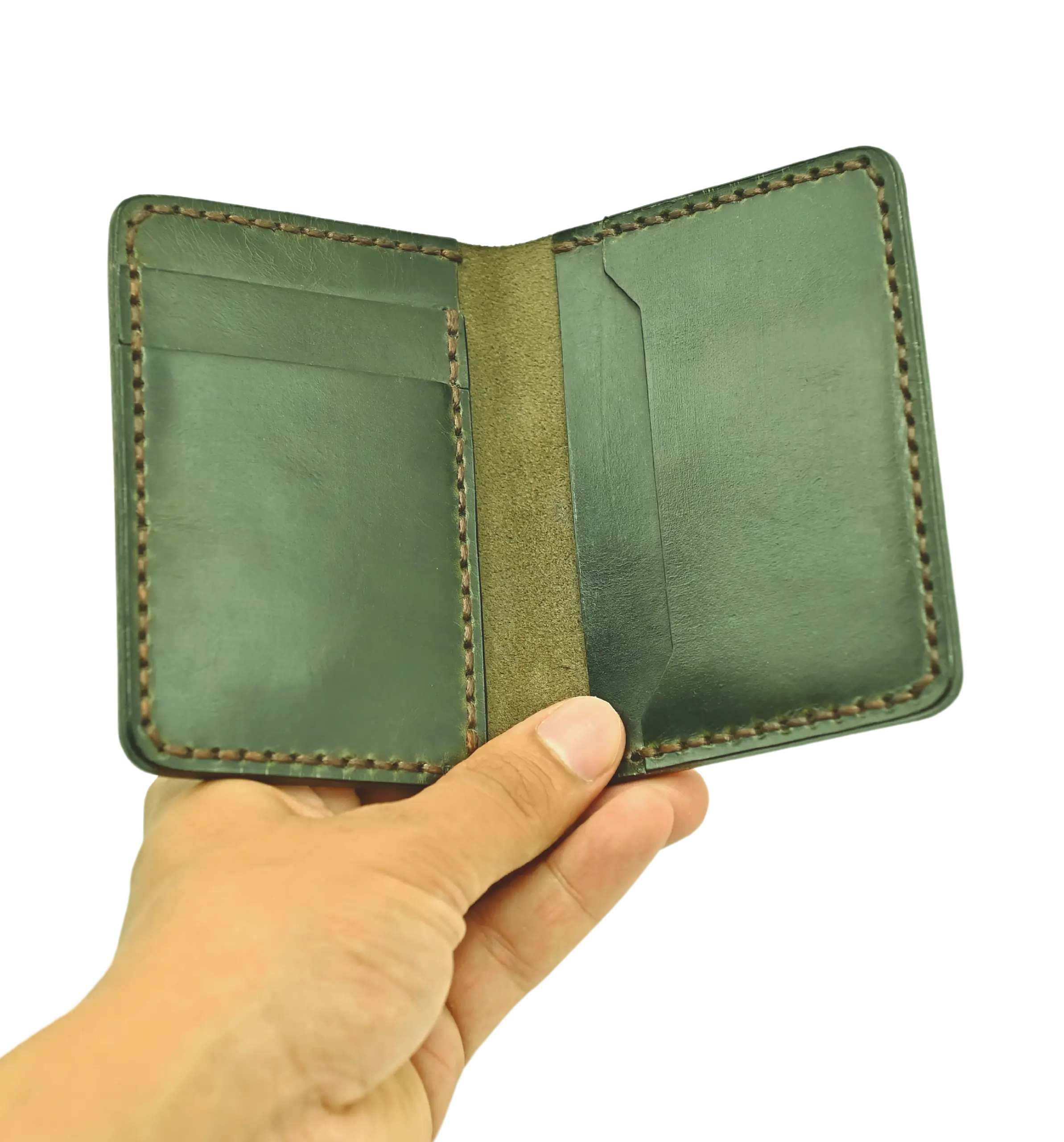 Leather Green Card holder