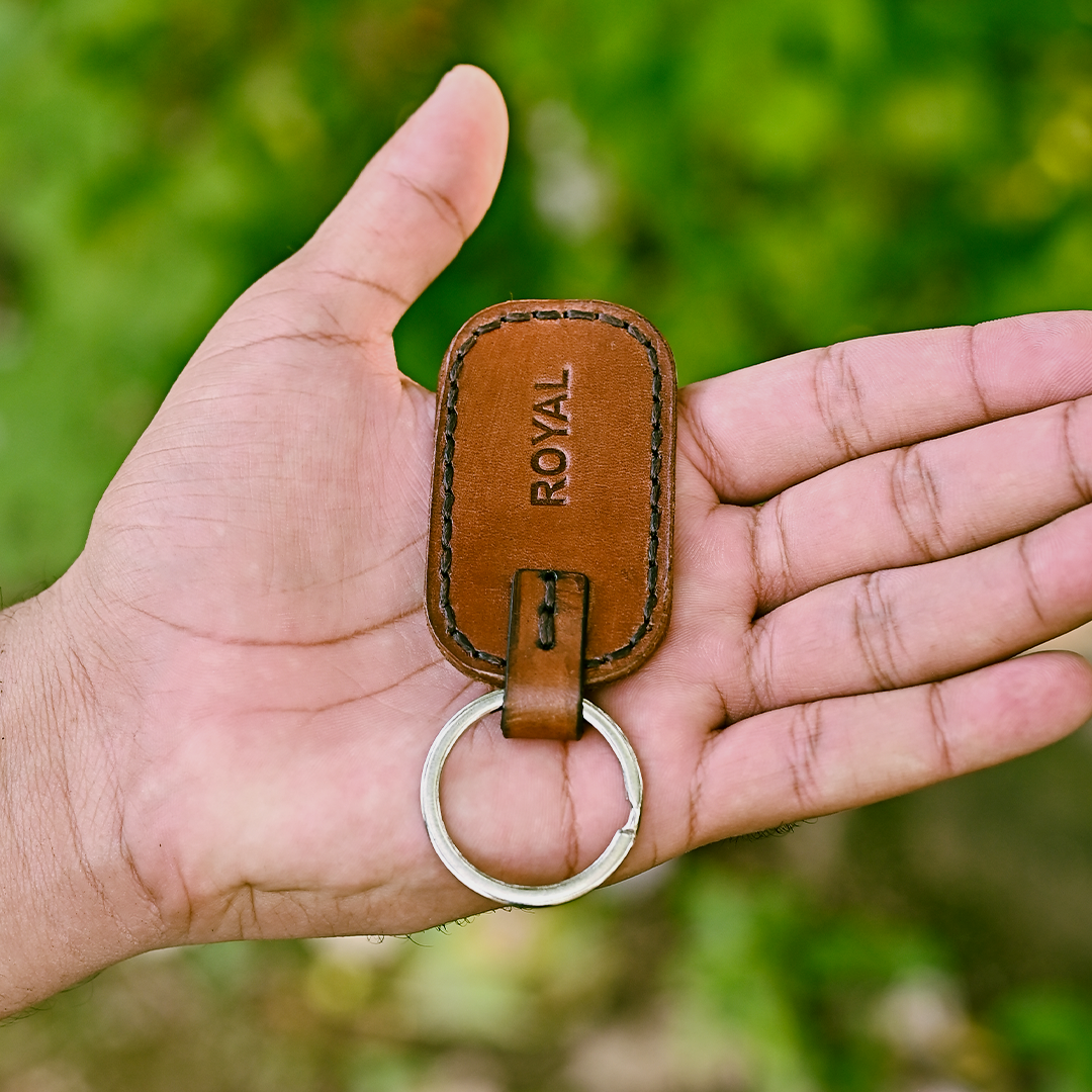 Leather tan Key Chain