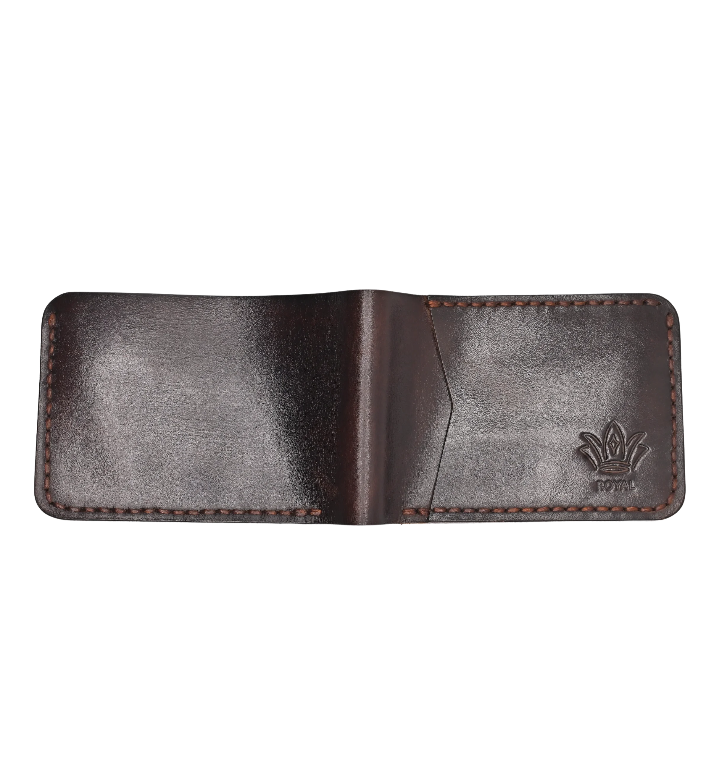 Leather brown Wallet Front Pocket