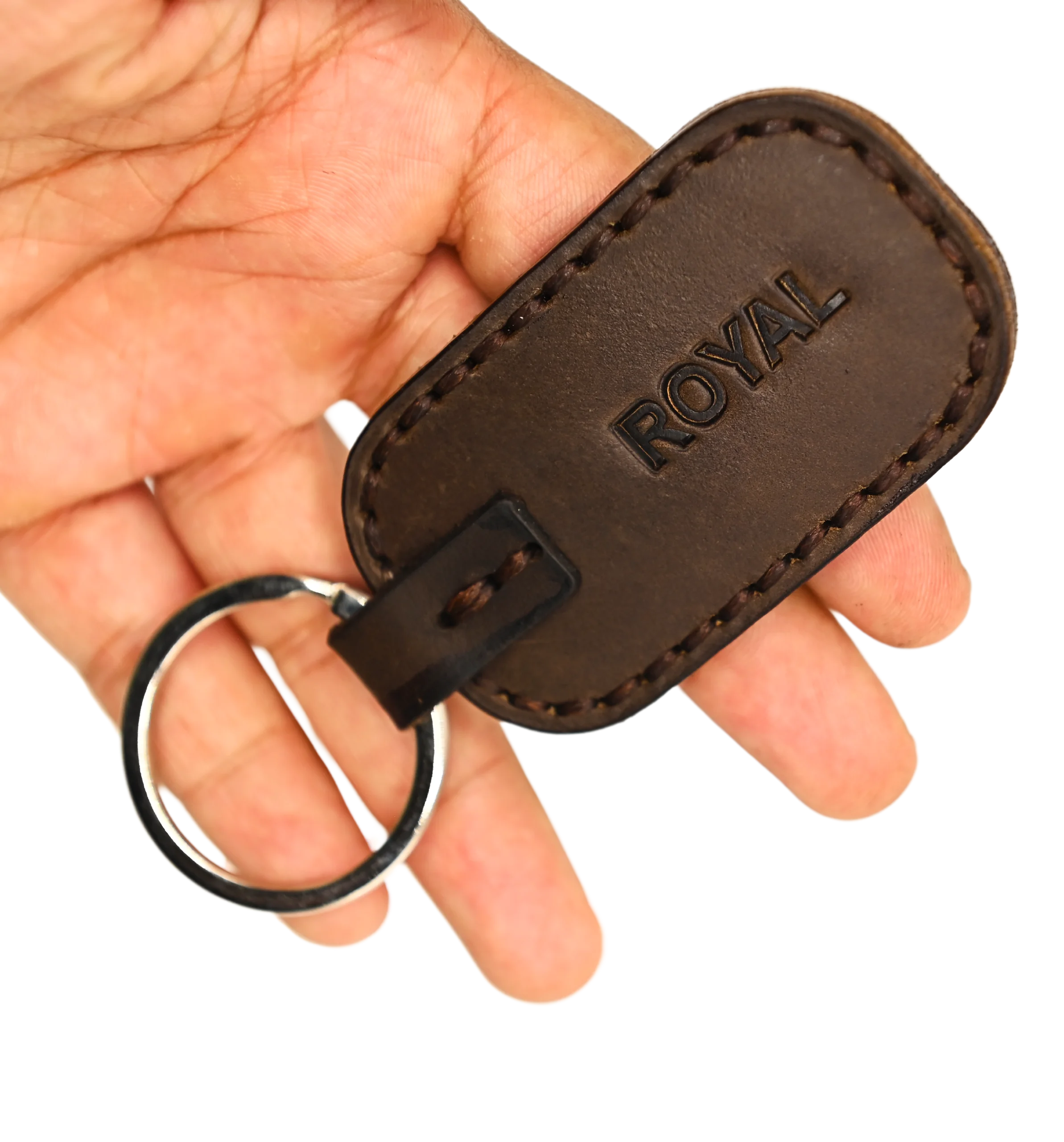 Leather brown Key Chain