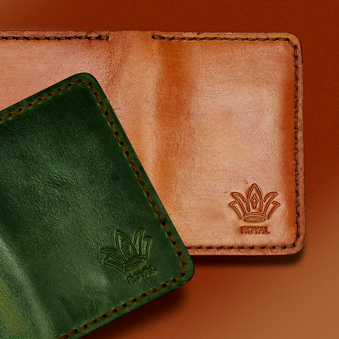 Leather Green Card holder