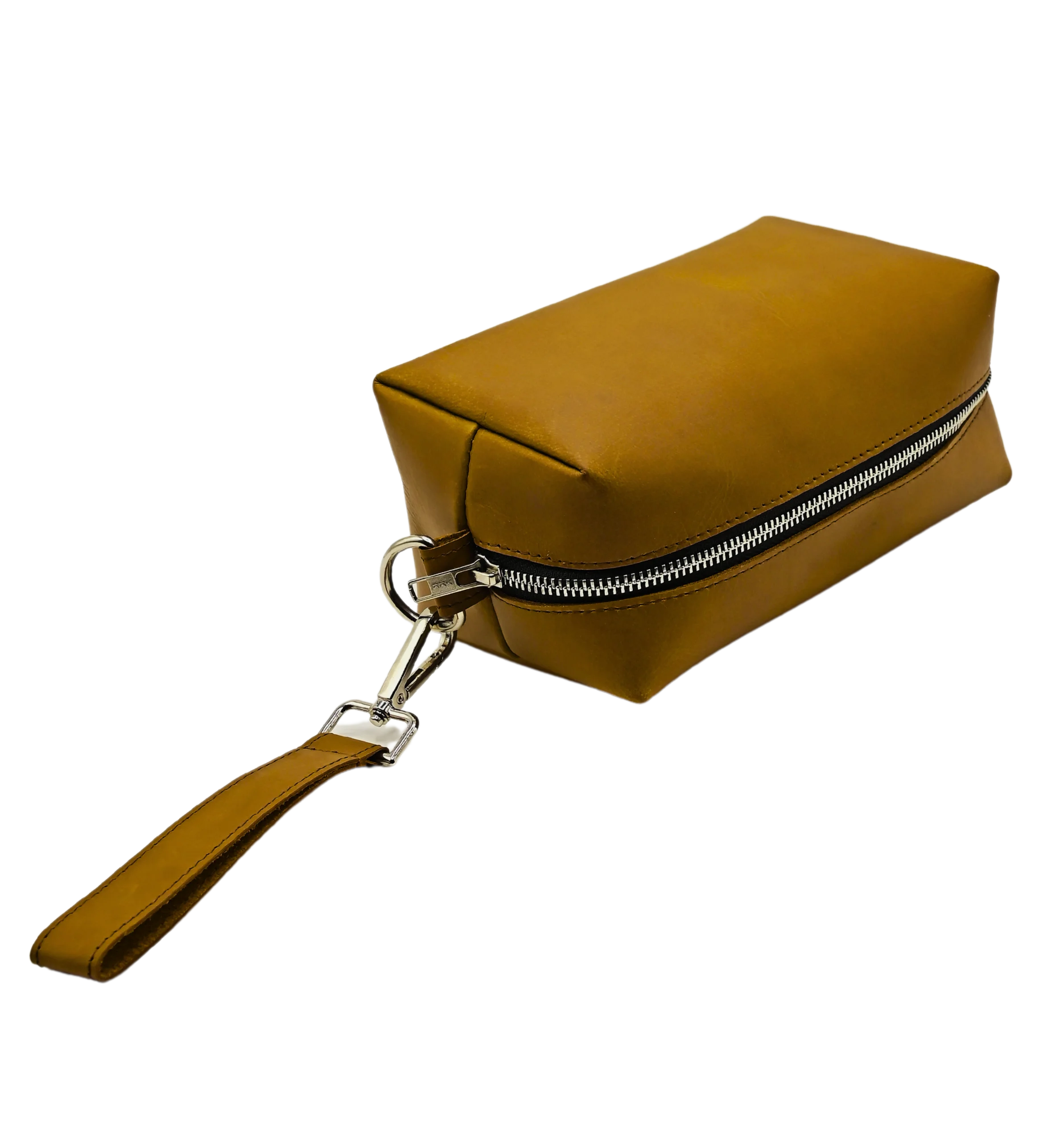 Leather Toiletry Bag Camel